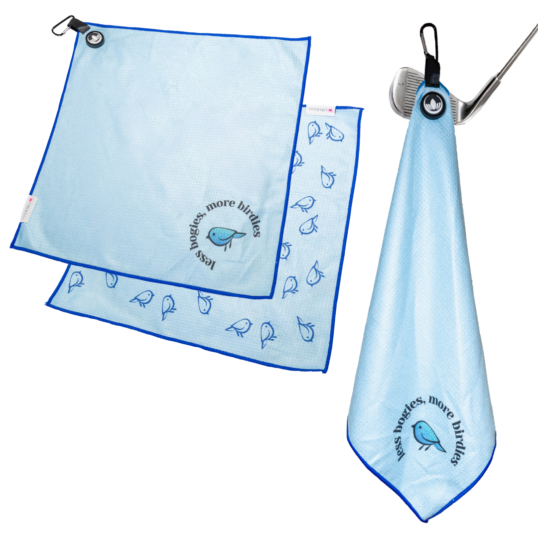 *NEW* Magnetic Golf Towel for Women – Waffle Microfiber | Obirdie Golf