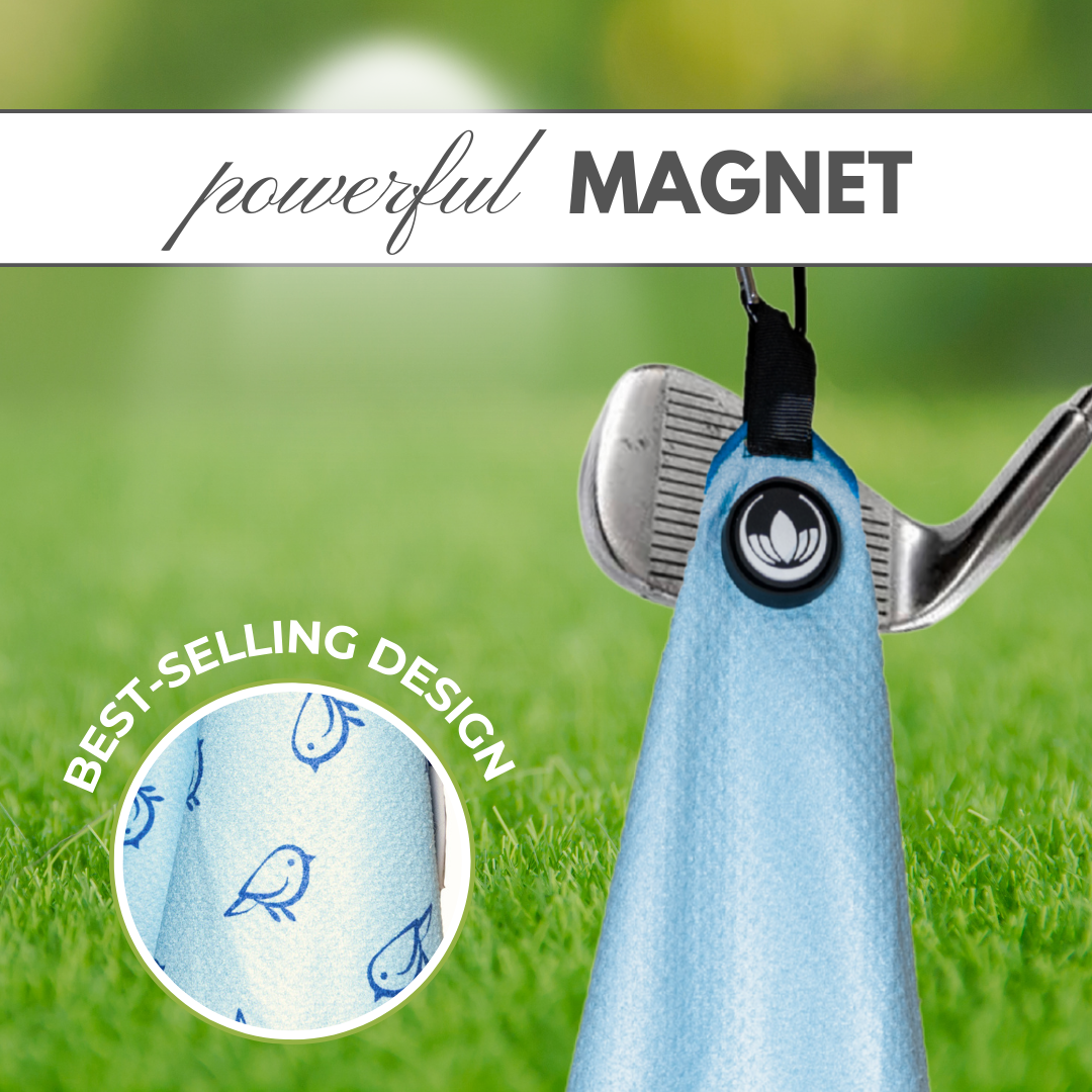 *NEW* Magnetic Golf Towel for Women – Waffle Microfiber | Obirdie Golf