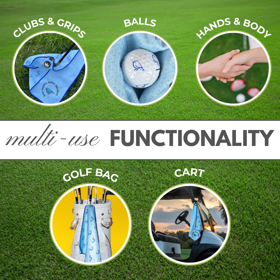 *NEW* Magnetic Golf Towel for Women – Waffle Microfiber | Obirdie Golf