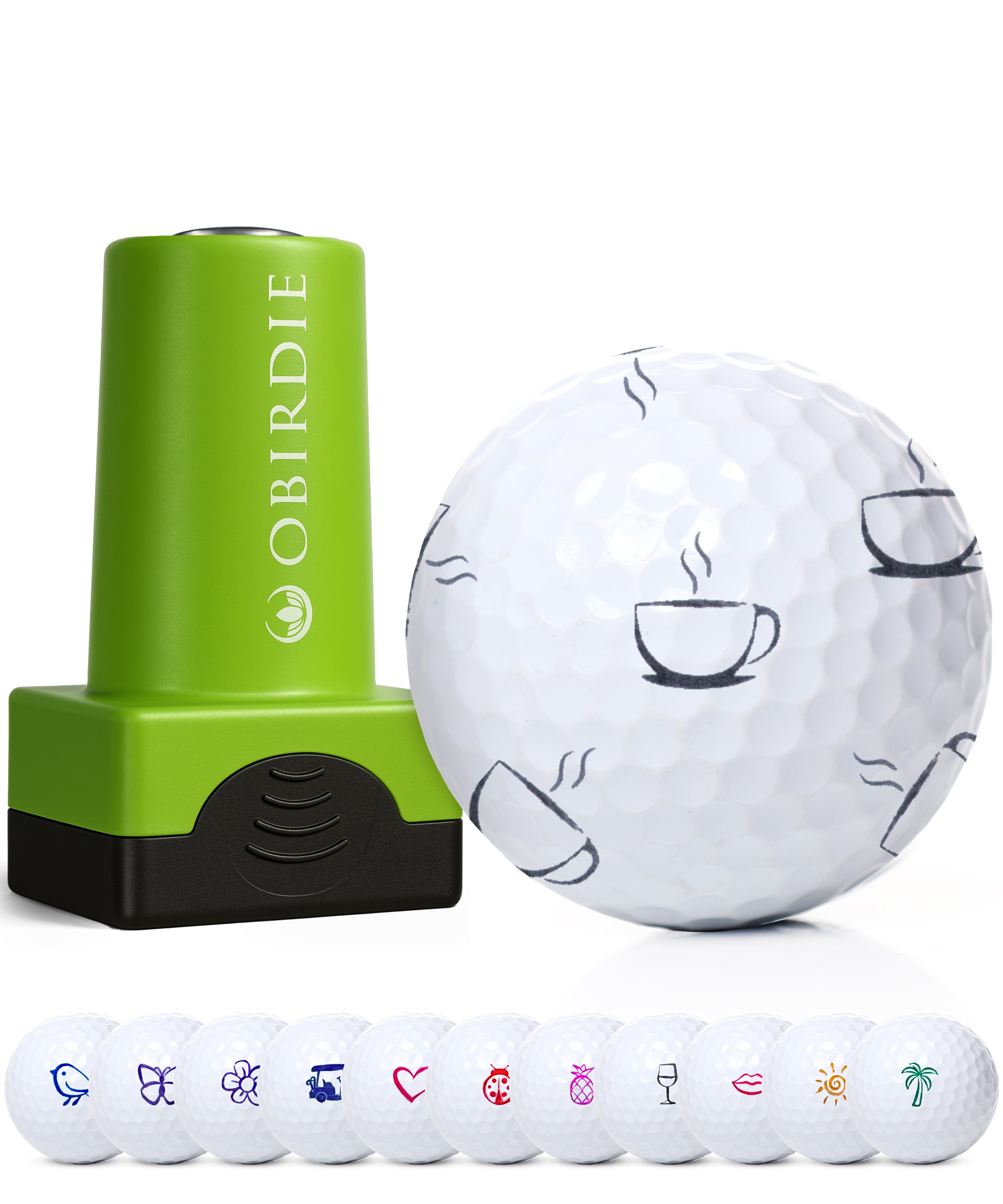 Personalized Golf Ball Stamp for Women – Coffee Cup