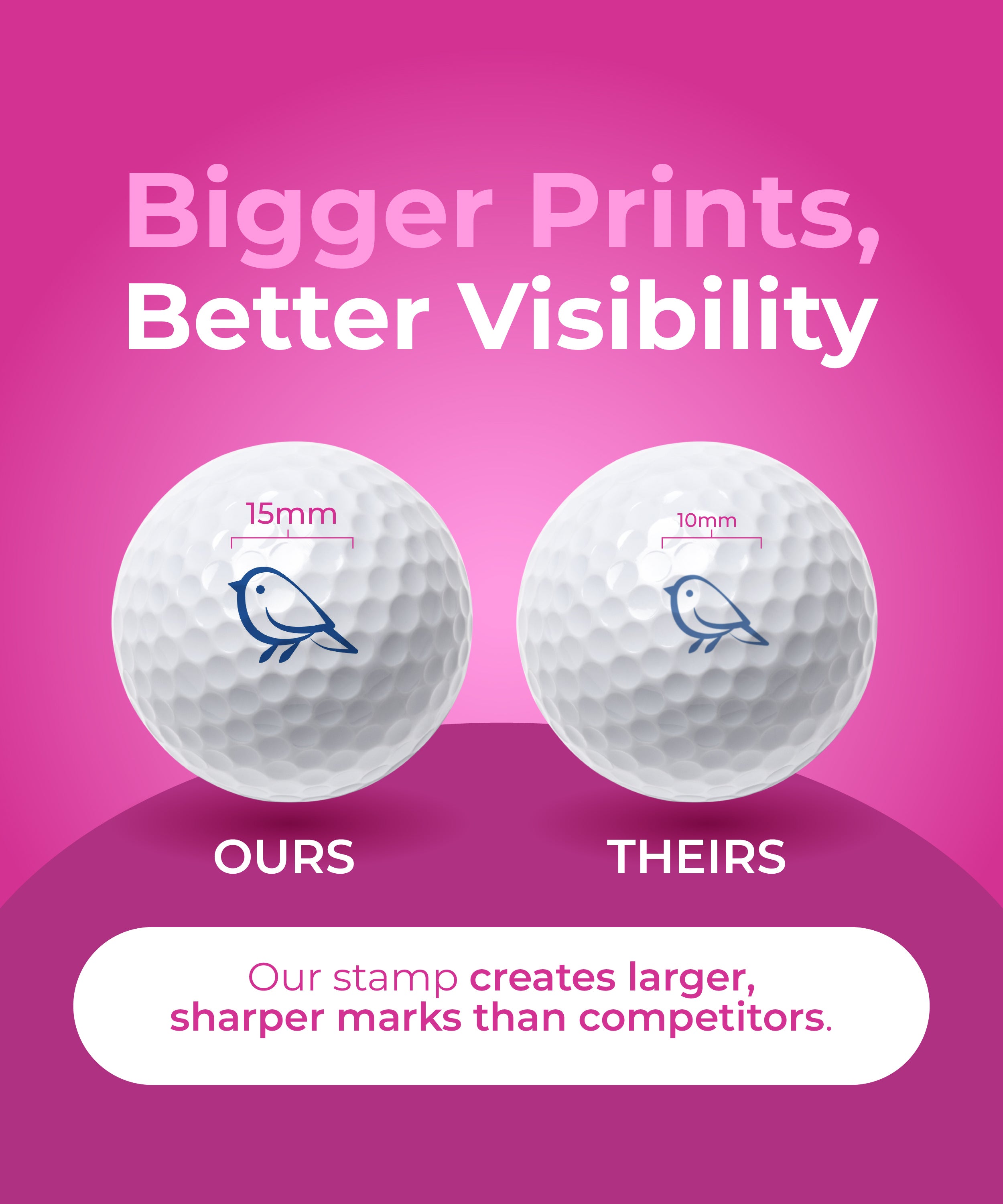 Personalized Golf Ball Stamp for Women β Ladybug