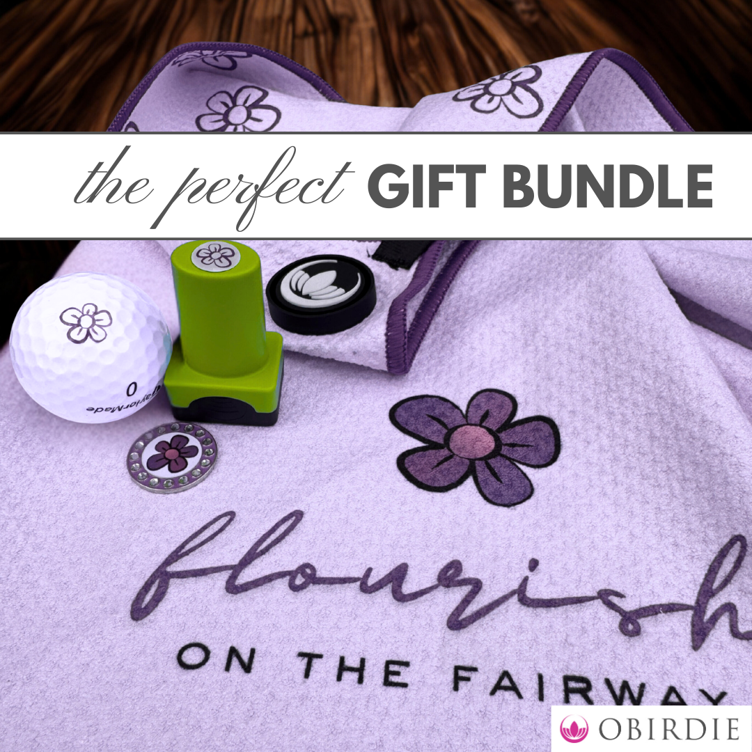 *NEW* Magnetic Golf Towel for Women – Waffle Microfiber | Obirdie Golf