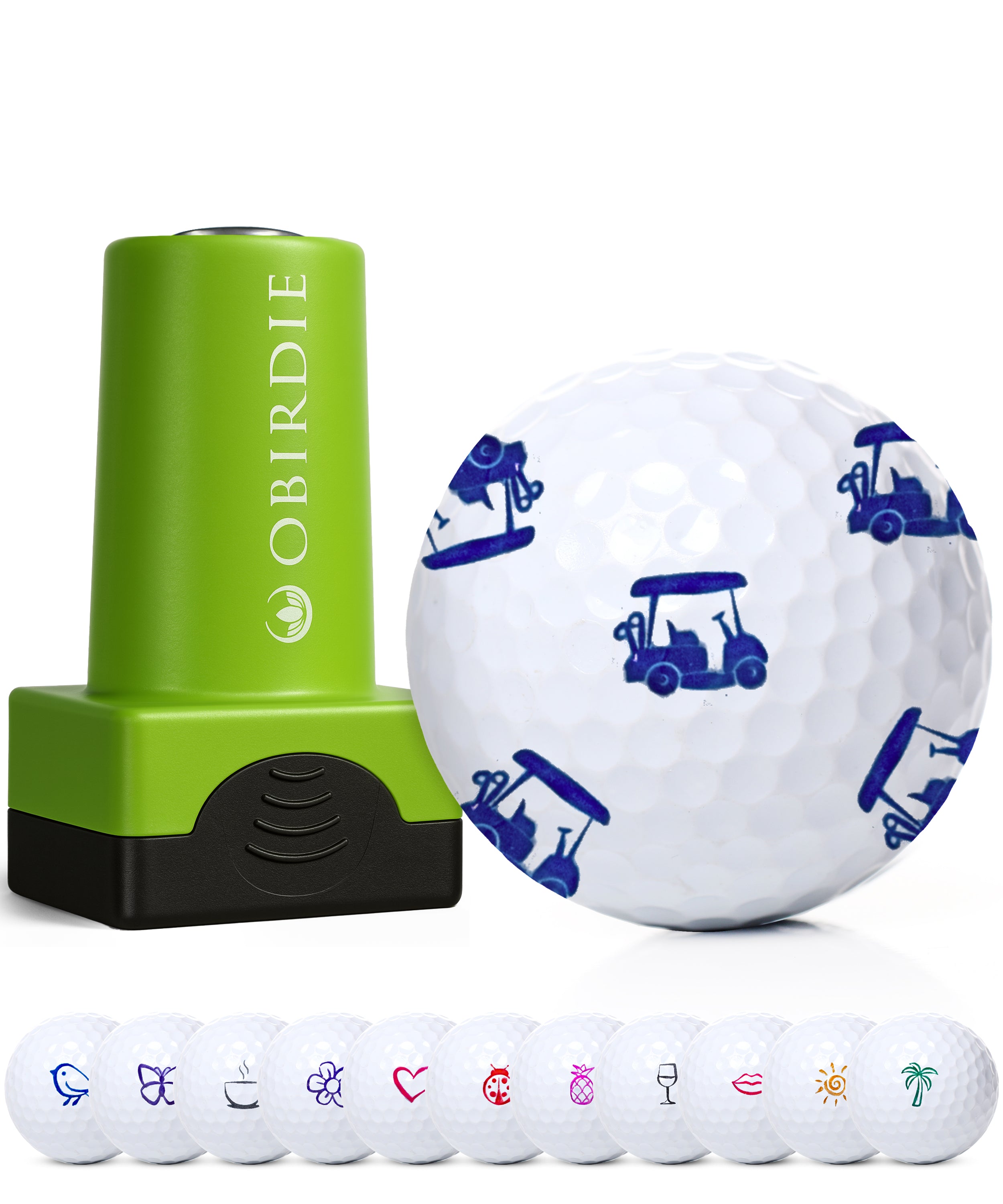 Personalized Golf Ball Stamp for Women – Golf Cart
