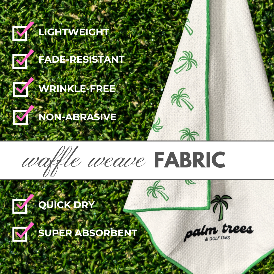 *NEW* Magnetic Golf Towel for Women – Palm Tree