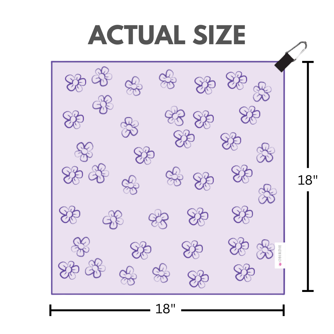 *NEW* Magnetic Golf Towel for Women – Flower