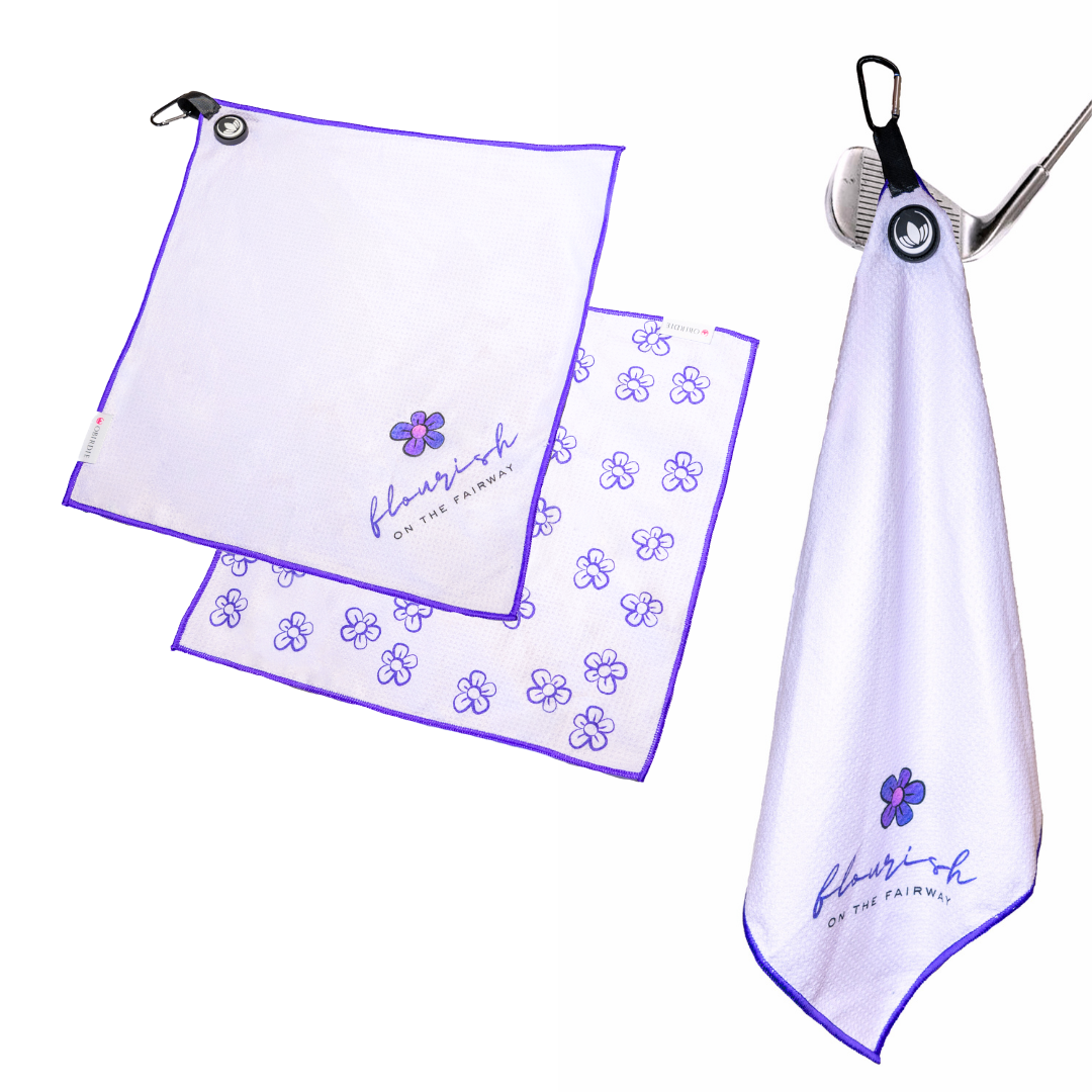 *NEW* Magnetic Golf Towel for Women – Waffle Microfiber | Obirdie Golf