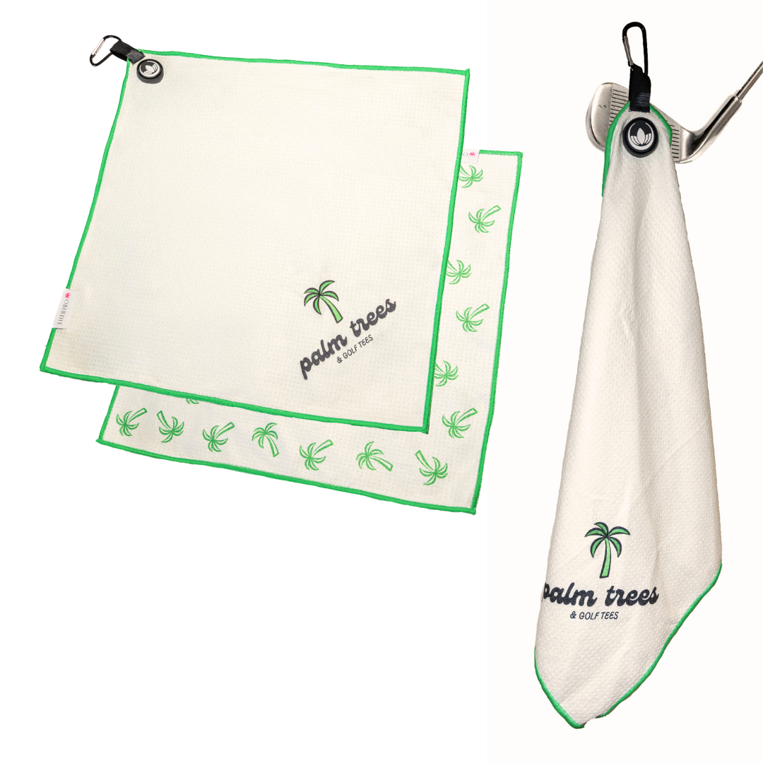 *NEW* Magnetic Golf Towel for Women – Palm Tree