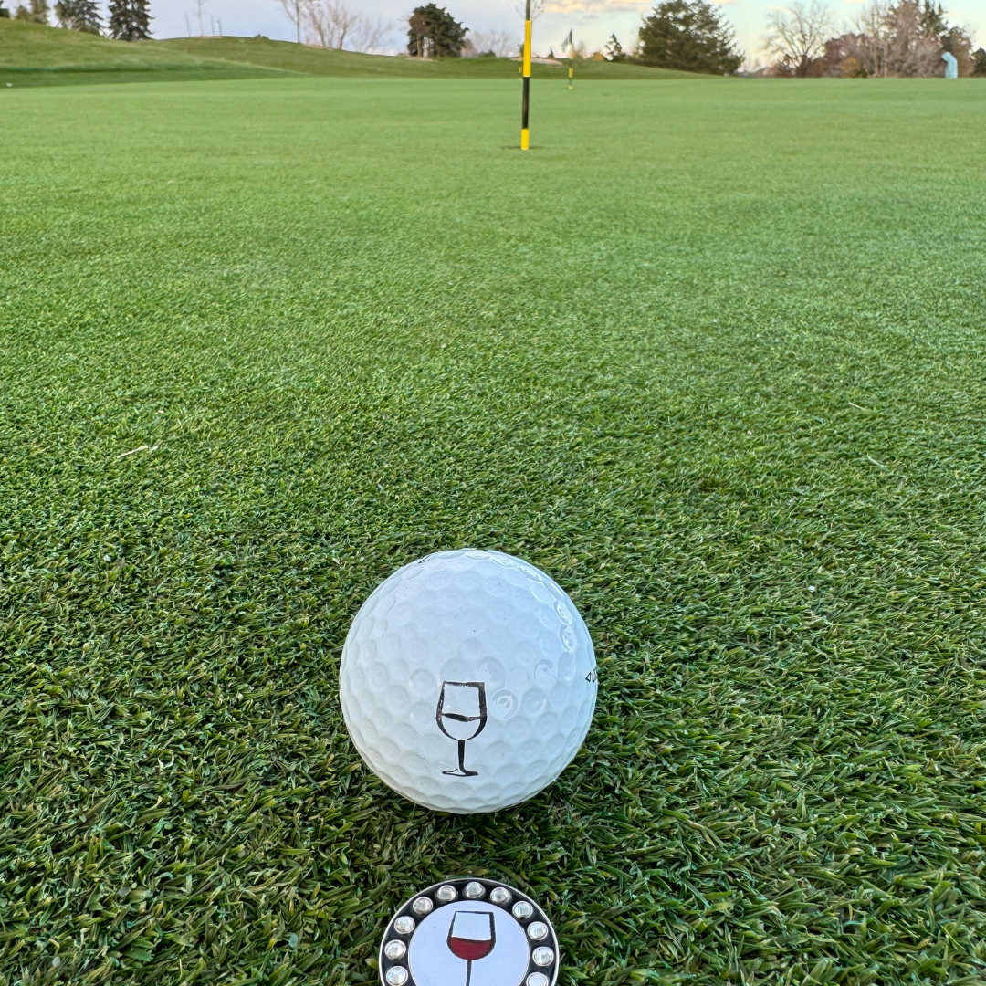 Wine Glass Golf Ball Marker
